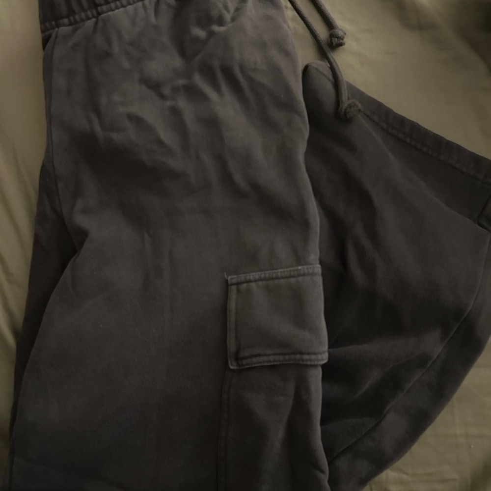 Harlow Black Cargo Pants Straight Leg